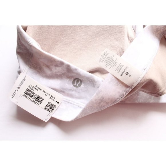 Lululemon Energy Bra High Neck Medium Support Future Oasis Grey Multi Size 10 - Picture 6 of 6